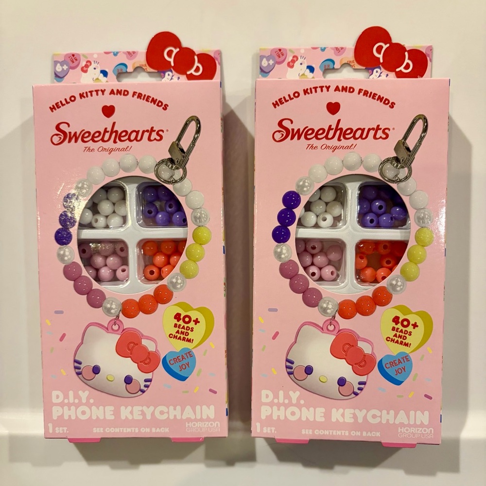 Hello Kitty & Friends DIY Phone Keychain Kits, Set of two